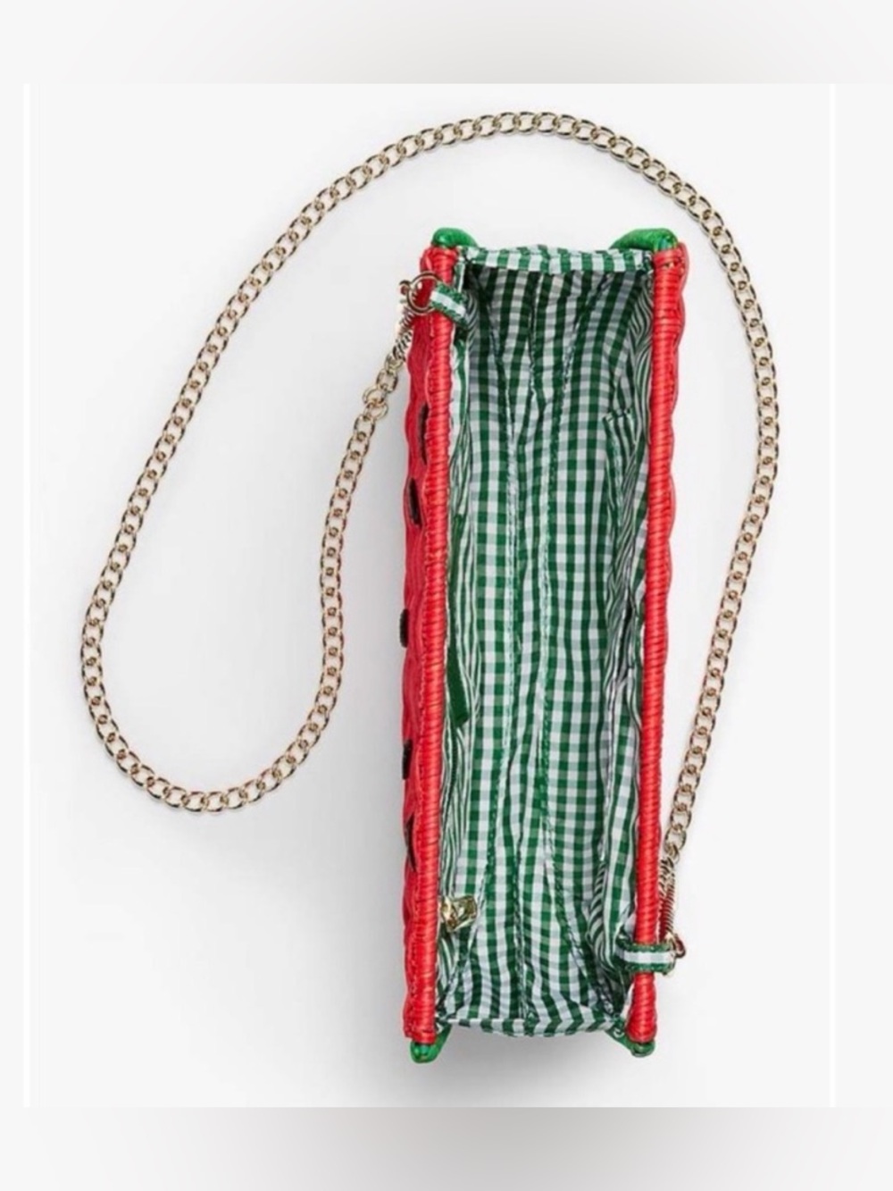 NWT - Talbots Woven Wicker Watermelon Crossbody Bag - Picture 3 of 8